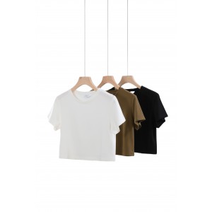 純色竹纖維貼身T-Shirt